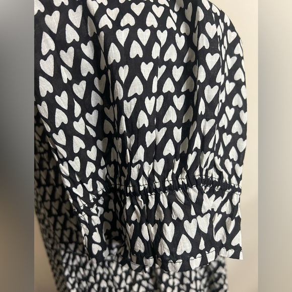 UNCLE FRANK Heart Felt Dress In Black/White Size XL - Picture 6 of 9